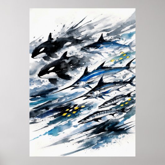 Apex Currents - Tinte der Tiefseejagd Poster (Vorne)