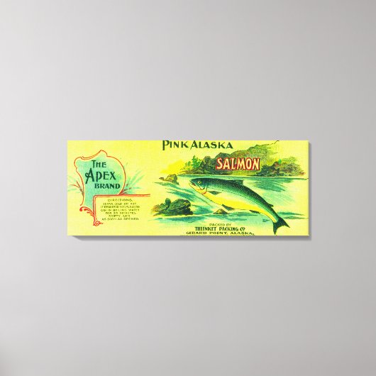 Apex Lachs kann LabelGerard Point, AK Leinwanddruck (Vorderseite)