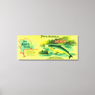 Apex Lachs kann LabelGerard Point, AK Leinwanddruck