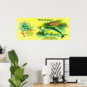 Apex Lachs kann LabelGerard Point, AK Poster (Heimbüro)