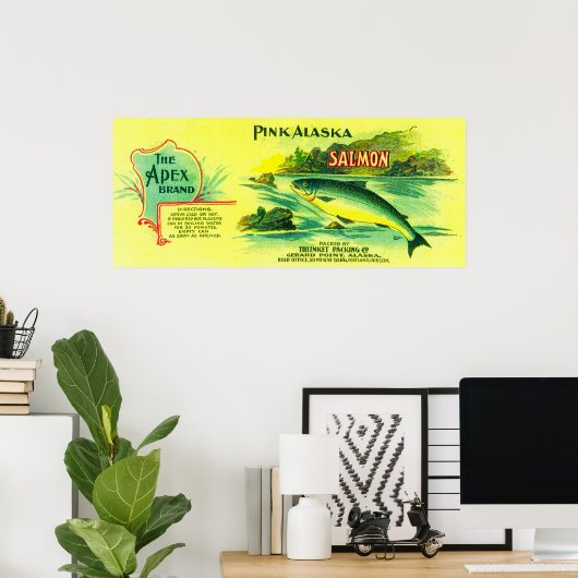 Apex Lachs kann LabelGerard Point, AK Poster (Heimbüro)