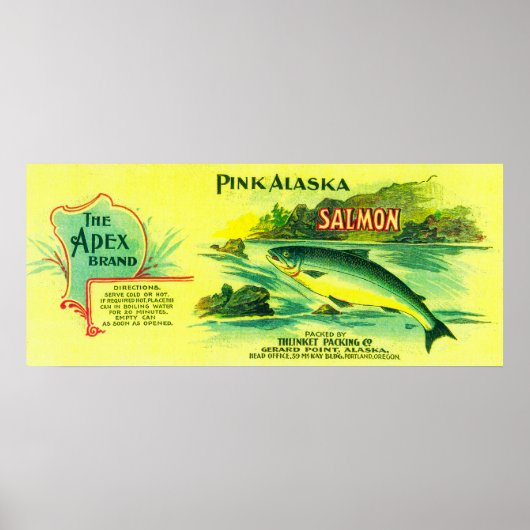 Apex Lachs kann LabelGerard Point, AK Poster (Vorne)