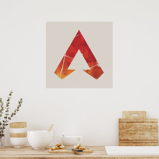 Apex Legends Logo Apex Legenden Wasserfarben Symbo Poster (Küche)