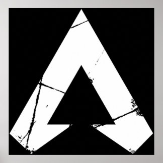 Apex Legends Logo Apex Legenden Weißes Symbol Poster