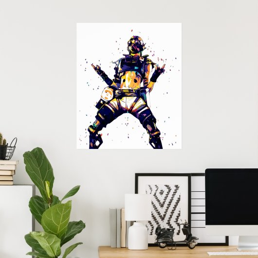 Apex Legends Octane Pop Art Poster (Heimbüro)
