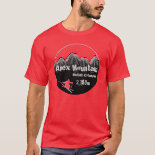 Apex Mountain British Columbia Typ Ski Red T T T-Shirt