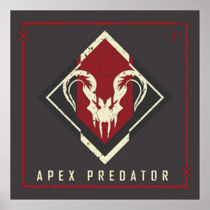 Apex Predator Achievement Abzeichen Poster