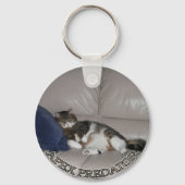 Apex Predator Fat lazy cat keychain Schlüsselanhänger (Vorderseite)