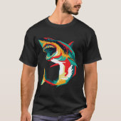 Apex Predator Pop Art Shark T-Shirt (Vorderseite)