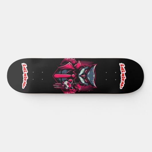 Apex Predator Series Red Owl Skateboard (Horizontal)