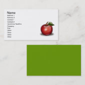 Apfel_002_Vector_Clipart Visitenkarte (Vorne/Hinten)