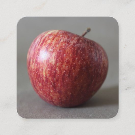 Apfel 02 quadratische visitenkarte (Vorderseite)