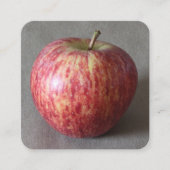 Apfel 03 quadratische visitenkarte (Vorderseite)