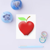 Apfel-148455 ROTE HERZGESTEUERTE APFELVEKTORFRÜCHT Flyer (Einzeln)