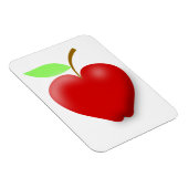 Apfel-148455 ROTE HERZGESTEUERTE APFELVEKTORFRÜCHT Magnet (Rechte Seite)