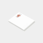 Äpfel 4x3 personalisiert LEHRER Post-it Klebezettel (angewinkelt)