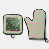 Äpfel A-Go-Go Ofenhandschuh & Topflappen-Set (Vorderseite)