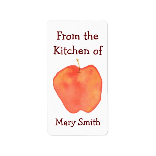 Apfel Adressaufkleber (Vorne)