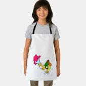 Apfel als Maler mit Pinsel Schürze (Insitu)