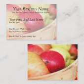 Äpfel am Bauers-Markt Visitenkarte (Vorne/Hinten)
