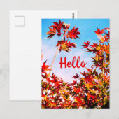 Apfel (anpassbarer Text) Postkarte (Vorne/Hinten)