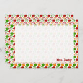 Äpfel! Äpfel! Äpfel! Personalisierte Stationierung Mitteilungskarte (Vorne/Hinten)