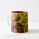 Äpfel auf Baum Art Personalisiert Zweifarbige Tasse (Vorderseite Links)