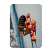 Äpfel auf dem Schnee Magnet (Vertikal)