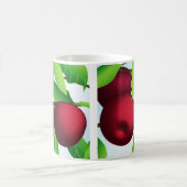 "Äpfel auf einer Zweigniederlassung" Kaffeetasse (Mittel)