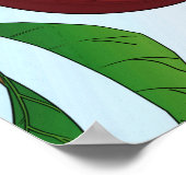 "Äpfel auf einer Zweigniederlassung" mit Rand Poster (Ecke)