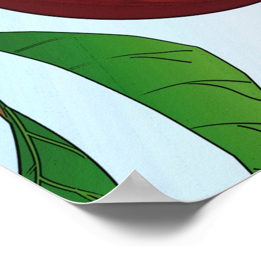 "Äpfel auf einer Zweigniederlassung" mit Rand Poster (Ecke)