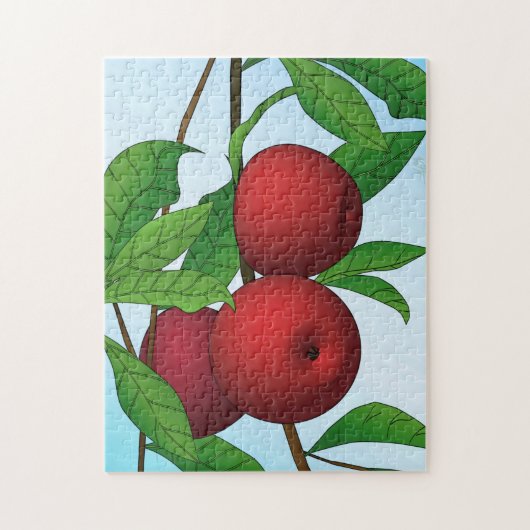 "Äpfel auf einer Zweigniederlassung" Puzzle (Vertikal)