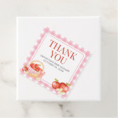 Apfel auf unserem Baby-Duschplatz Geschenkanhänger (Beispiel)