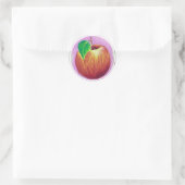 Apfel-Aufkleber 1 Runder Aufkleber (Tasche)