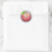 Apfel-Aufkleber 2 Runder Aufkleber (Tasche)