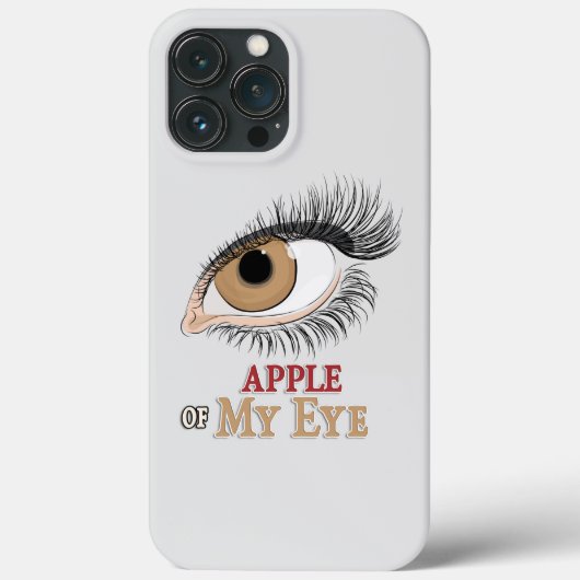 Apfel-Augenbrauen-Kunst Case-Mate iPhone Hülle (Rückseite)