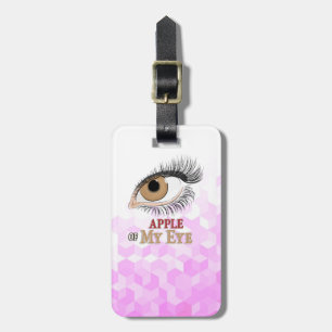 Apfel-Augenbrauen-Kunst Gepäckanhänger