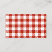 Apfel aus meinem Auge Red Orchard Baby Shower Begleitkarte (Rückseite)