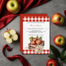 Apfel aus meinem Auge Red Orchard Baby Shower