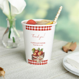 Apfel aus meinem Auge Red Orchard Baby Shower Pappbecher