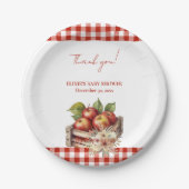 Apfel aus meinem Auge Red Orchard Baby Shower Pappteller (Vorderseite)