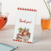 Apfel aus meinem Auge Red Orchard Baby Shower Sockelschild (In SItu)