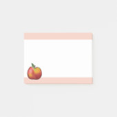 Apfel aus rotem Cartoon und Rosa Post-it Klebezettel (Vorderseite)