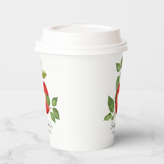 Apfel aus unserem Augenfall ernten rustikale Babyd Pappbecher (Links)