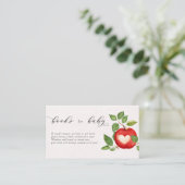 Apfel aus unserem Augenfall Rustikale Bücher für B Begleitkarte (Stehend Vorderseite)