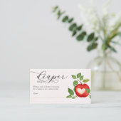 Apfel aus unserem Augenfall Windelwinddusche Begleitkarte (Stehend Vorderseite)