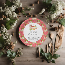 Apfel aus unserem Baby-Duschpapier Pappteller