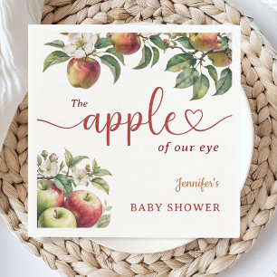 Apfel-Baby-Party-Papiernapkin Herbst geschlechtsne Serviette