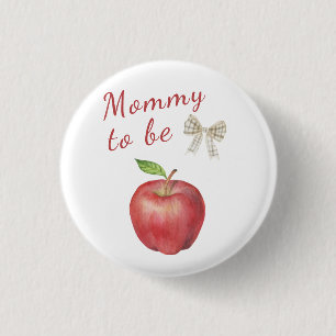 Apfel-Baby-Party - werdende Mutter Button