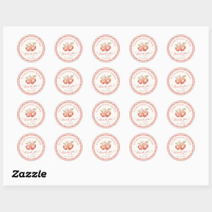 Apfel-Baby-Shower-Dankeschön-Rund-Sticker Runder Aufkleber
